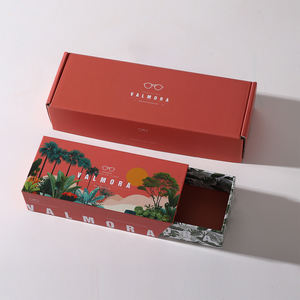 Boîte d'abonnement pour lunettes de soleil en carton ondulé B/E, option pliable, avec boîte cadeau intérieure rigide, vente en gros - Product Image 5