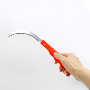 Agricultural Serrated Sickle Stainless Steel Plastic Handle For Harvesting Crops And Leeks Industrial Grade Bright Uncoated - Product Image 1