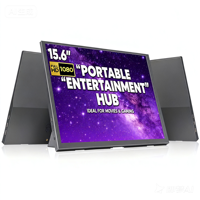 Monitor Portátil de Pantalla Única de 15.6 Pulgadas, con un Diseño Ligero y Portátil, Fácil de Transportar.