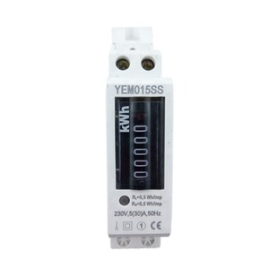 Compteur d'énergie électrique monophasé de haute qualité, livraison rapide, compteur de puissance en kilowatt, compteur kWh - Product Image 1