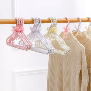 Cintres en <span class=keywords><strong>Plastique</strong></span> <span class=keywords><strong>Rose</strong></span> Perles pour Femmes - Product Image 5