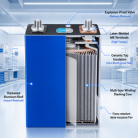 Cellule de batterie prismatique LiFePO4 3,2 V 150 Ah 206 Ah 230 Ah 280 Ah 314 Ah Grade A à décharge profonde pour stockage d'énergie solaire