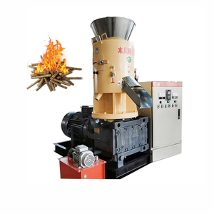 Machine de fabrication de granulés de bois à matrice plate automatique de haute qualité avec moteur électrique, haute capacité, prix bas - Product Image 1