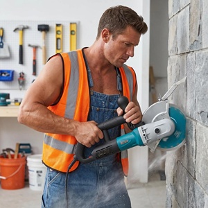 <span class=keywords><strong>Scie</strong></span> <span class=keywords><strong>à</strong></span> <span class=keywords><strong>carrelage</strong></span> professionnelle sans balais 195 mm 3900 W 7500 tr/min, machine de découpe murale humide/sèche <span class=keywords><strong>pour</strong></span> céramique, pierre et porcelaine 65 mm - Product Image 6