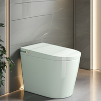 Petite taille intelligente automatique inductive céramique toilette intelligente articles sanitaires télécommande 590*380*445MM monté au sol