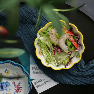 Mangkuk Salad Buah Keramik Batu Barat Fujian Grosir Lucu Kreatif Bergaya Renda Mangkuk Nasi Personalisasi untuk Kembali ke Sekolah - Product Image 4
