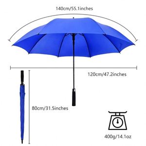 ร่มพับแบบตรงใสสีขาวพร้อมพิมพ์โลโก้ตามสั่ง - Product Image 4