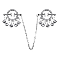 Chaînes de mamelon bijoux diamant avec tour de cou Faux mamelon Piercing anneaux cristal balancent mamelon nœud coulant pince de poitrine Clitoris pince