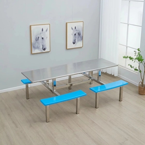 Nuevo diseño Multifuncional Impermeable Mesa de comedor industrial Mercado Área de alimentos Guía de instalación gratuita - Product Image 1