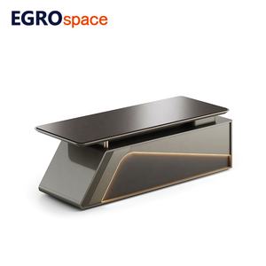 EGROspace 현대 가구 컨퍼런스 관리자 L 모양 주최자 우아한 사무실 베니어 이그제큐티브 데스크 - Product Image 2