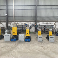 Machine à granulés de fibres de palme à moteur haute puissance certifiée CE, à entraînement par engrenages, pour la fabrication de granulés de combustible biomasse EFB à partir de coques de palmiste