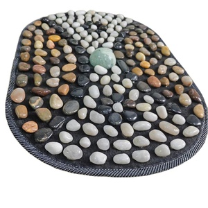 Alas Pijat Kaki Batu Alam Rain Flower Stone, Selimut Pijat untuk Berjalan, Pijat Kaki di Rumah, Terapi Kaki, Papan Akupresur - Product Image 1