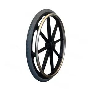 24X1 3/8 Pu Ban Kursi Roda Magwheel untuk Sehari-hari Kursi Roda