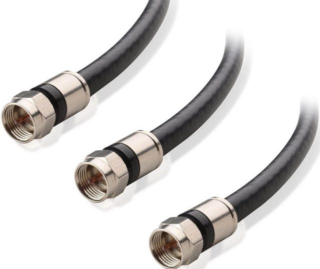 RG6 Coax Cable Double Shield Coaxial Cable for TV Satellite Connector CATV CCTV Antenna Cable