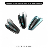 Casque de moto avec interphone de groupe 1500M, étanche IP67, réduction de bruit CVC, batterie 30H