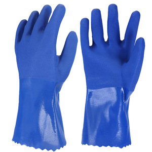 <b>Rubber</b> Work Gloves Full Grain Anti-Slip Oil Resistant For Construction Industry - Product Image 1