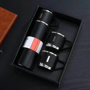 Hot Sale Fathers Day Vacuum <b>Flask</b> Gift Set <b>2</b> Two <b>Cups</b> With Lid 500ml Logo Customized - Product Image 4