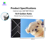LED-Bildschirm mit Kleinem Pixelabstand P2.5 mm SMD-Display Videowand für Innenräume HD 4K Werbeanzeige Heimkino-Studio 3 Jahre Garantie