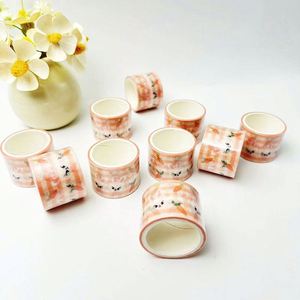 Cute Kawaii Floral <b>Washi</b> Paper <b>Tape</b> Promotional Stickers with Stylish Design - Product Image 5