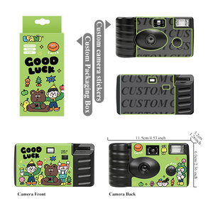Appareil photo jetable Good Luck, vente en gros, appareil photo jetable 35 mm avec <span class=keywords><strong>flash</strong></span>, mise au point fixe, en plastique, couleur personnalisée, pellicule - Product Image 6