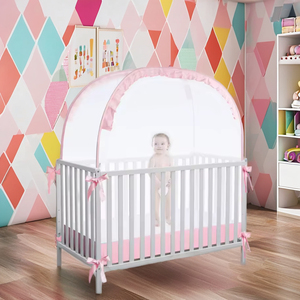 Portatile a un solo strato pieghevole in poliestere da giocare a baldacchino per bambini con cupolino a cupola per bambini e palo in alluminio per decorazioni da principessa all'aperto - Product Image 3