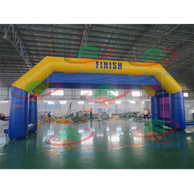 Arco de corrida inflável personalizado, arco inflável de iniciar e terminar, arco barato de corrida para eventos esportivos