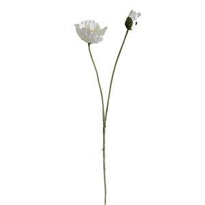 Artificial Poppy <b>Flowers</b> Flocked <b>Silk</b> High Simulation Wedding Home Decor Props - Product Image 5