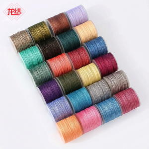 Cordon de jade LONGJIE <span class=keywords><strong>72</strong></span>, cordon à nœuds chinois, matériau DIY fait main, corde tressée en nylon de Guangzhou, 81 couleurs, teint en usine, ethnique - Product Image 3