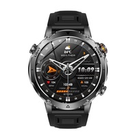 Reloj Inteligente AK106 para Hombre, Resistente al Agua IP68, Batería de Gran Capacidad de 1400 mAh, Monitor de Actividad Física, Monitor de Frecuencia Cardíaca, con Llamadas por Bluetooth, SOS, Linterna