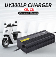 AC à DC 12V 16A 24V 10A 36V 7A 48V 5A 60V 72V chargeur de batterie Li-ion étanche Portable IP65 chargeur de batterie de voiturette de Golf