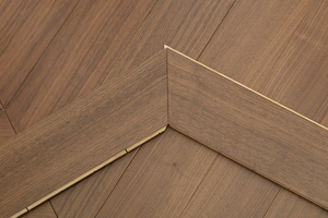 Pavimento in Legno Ingegnerizzato di Noce Nero Americano a Spina di Pesce, <span class=keywords><strong>Parquet</strong></span> in Noce a 45 Gradi - Product Image 6