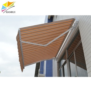 Auvent pare-soleil à manivelle à prix d'usine, avec pince manuelle, pour balcon, auvent à bras tombants, protection solaire - Product Image 2
