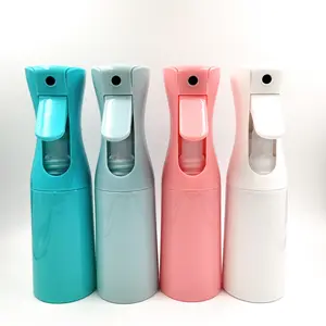 Trasparente bianco grigio semi-trasparente 200ml continuo spray shampoo aria bottiglia di plastica fresca per animali domestici