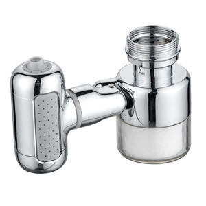Robinet filtrant quatre fonctions avec bec rotatif réglable et filtre à eau intégré pour cuisine et salle de bain - Product Image 1