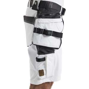 BLAKLADER - 108816451098C54 4-way-<b>stretch</b> painter's <b>shorts</b> White/Dark grey - EAN 7330509750155 <b>WORK</b> TROUSERS <b>WORK</b> <b>SHORTS</b> - Product Image 4