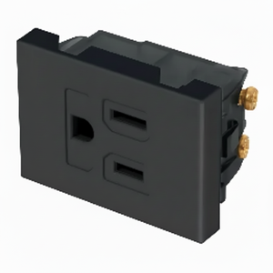 Scatola con 12 unità di contatto con messa a terra, moduli 1.5, linea spagnola, nero - Product Image 1