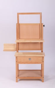 Sgabello da <span class=keywords><strong>Disegno</strong></span> per Artisti con Design Integrato, Robusto Cavalletto da Pittura in Legno Monopezzo, Colore Burlywood, per Studio, Aula e Uso Domestico - Product Image 2