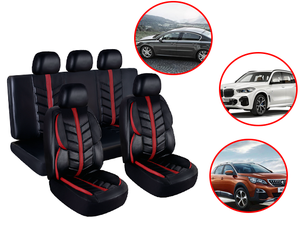 Coprisedile per auto 3D in pelle universale impermeabile con motivo di lusso personalizzato di design - Product Image 6