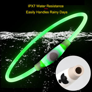 Nuevo modelo luminoso patrón sólido ecológico recargable IPX7 impermeable LED <span class=keywords><strong>collar</strong></span> de perro tipo C Puerto ABS + Material de <span class=keywords><strong>TPU</strong></span> 4 colores - Product Image 5
