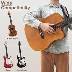 Guitar Strap,Jacquard Embroidery Polyester Guitar Straps with Soft High Foam Pads for Bass, Electric & Acoustic - Product Image 6