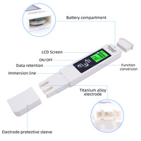 Avgotop — compteur professionnel TDS/EC/conducteur 3 en 1, affichage LCD, rétro-éclairage pour piscine aquarium et eau potable