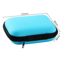 Stock gratuit échantillon stockage de voyage Eva sac chargeur étui pour écouteurs paquet fermeture éclair câble organisateur électronique Eva étui rigide