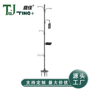 ขาตั้งที่ให้อาหารนกโลหะ TJ-024 ขนาด 2.3 ม. แบบเสียบลงดิน ปลายแหลม แข็งแรง ทนทาน สำหรับสวนกลางแจ้ง ใช้กับที่ให้อาหารและที่ให้น้ำ พร้อมขายึดแขวน - Product Image 4