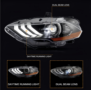 ชุดไฟหน้า LED 12V 6000K ใหม่สำหรับมัสแตง 2018-2022 พร้อม DRL แบบเสียบใช้งานได้ทันที สำหรับเปลี่ยนไฟหน้า - Product Image 3