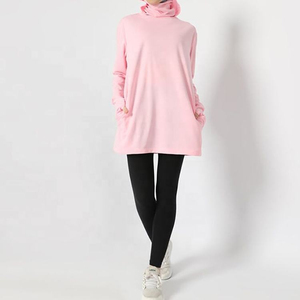 Hoodie de sport modeste pour femme, manches longues, vêtements de sport pour entraînement, personnalisable - Product Image 3