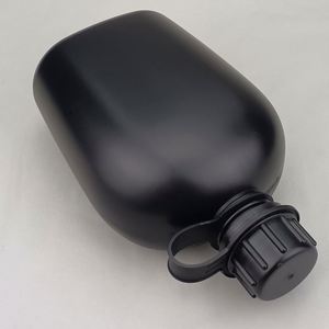 Échantillon gratuit : Gourde tactique avec housse en toile, pochette pour bouteille d'eau, vert olive, gourde de sport 3 pièces avec poignée - Product Image 6
