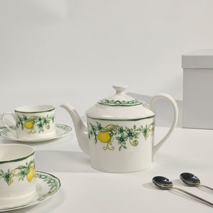 Promotion à bas prix : Service à thé en porcelaine fine à motif citron européen - Product Image 6