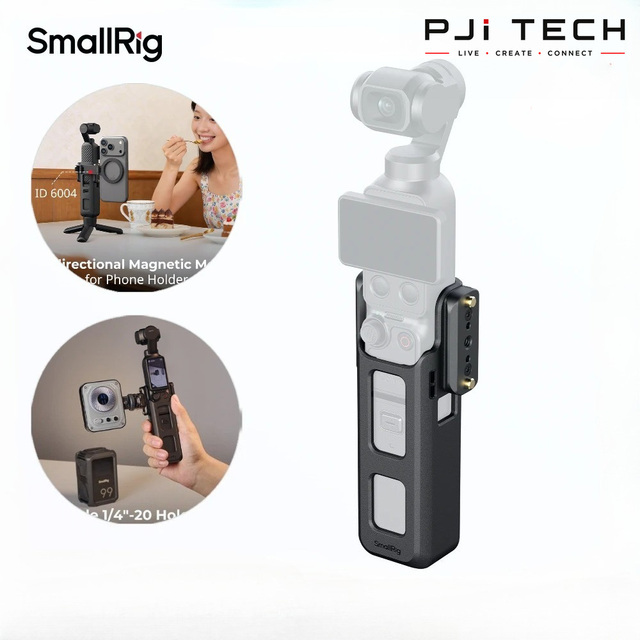 For DJI Osmo Pocket 4/3 Aluminum Alloy Cage Bidirectional Magnetic Mount Adapter Action Camera Accessories Protective Frame 6006