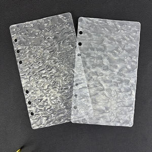 Staccabile Versatile 6 fori Planner Budget divisore acqua Ripple copri legante ricaricabile A6 legante acrilico trasparente legante acrilico - Product Image 2