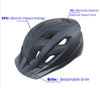 Casque de vélo à prix réduit en vente d'usine, casque de vélo de protection pour la tête avec coque en PC pour adultes